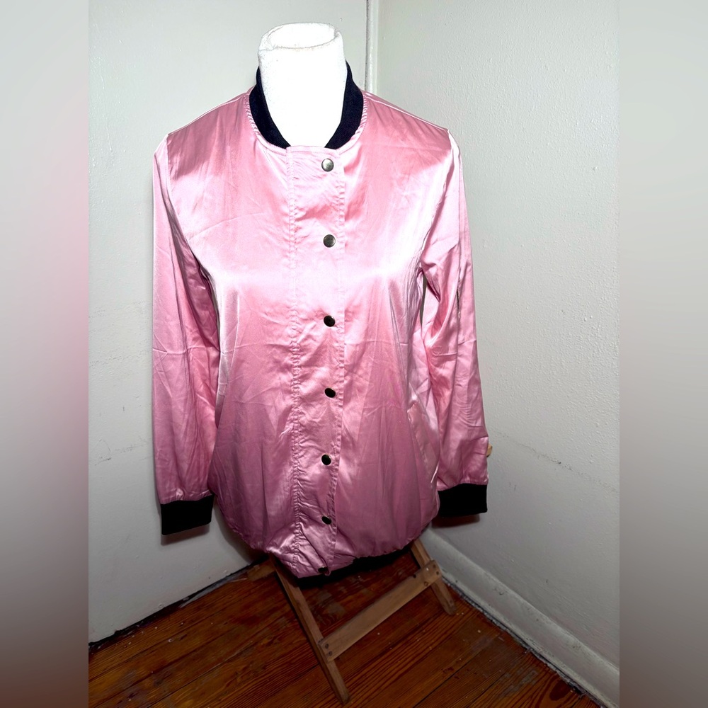 Privy Satin Baseball Jacket
